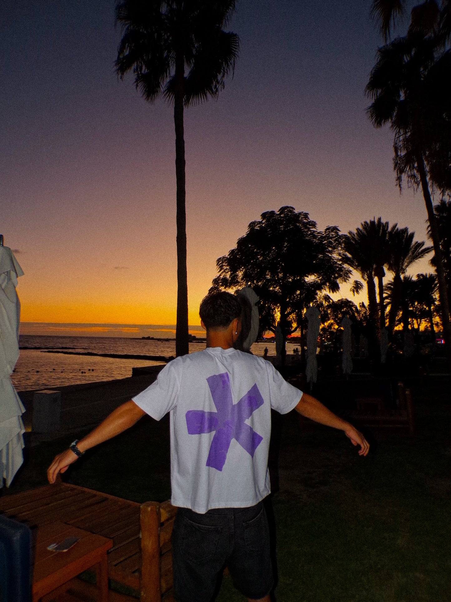PRJCT444 white/purple tee