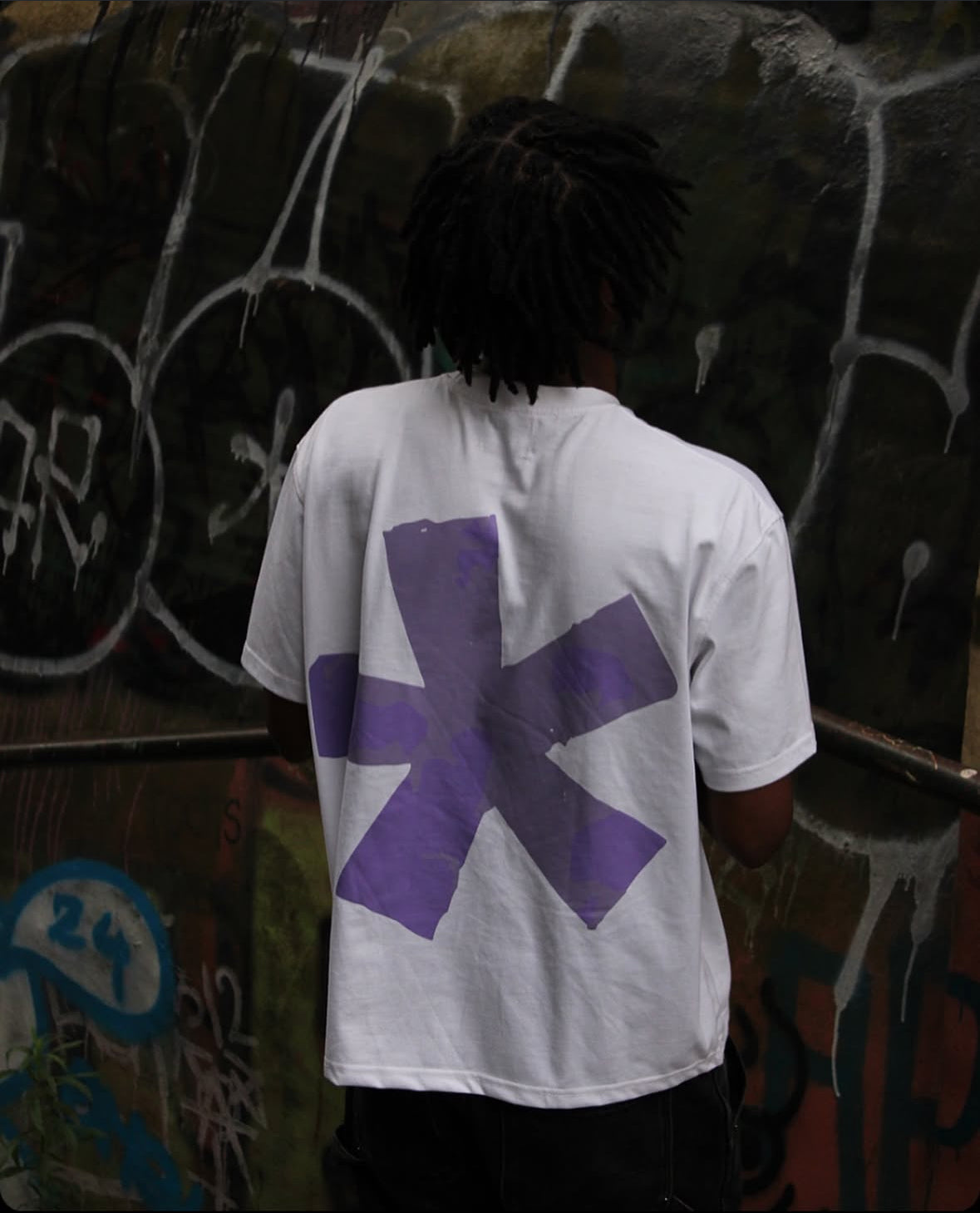 PRJCT444 white/purple tee